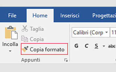 Strumento Copia Formato