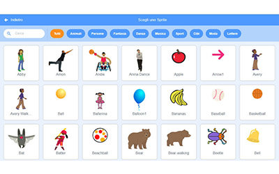 Gli sprite di Scratch