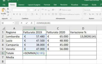 Lezioni Excel