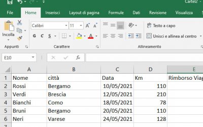 Foglio Excel