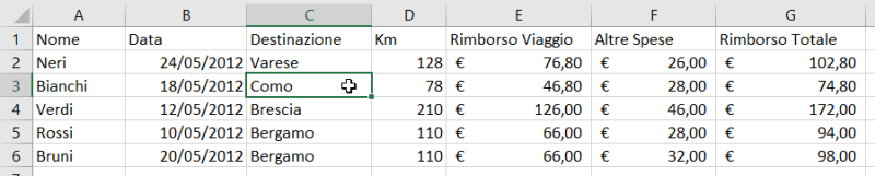 selezione-cella-colonna