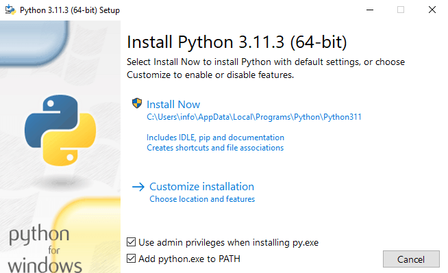 install Python