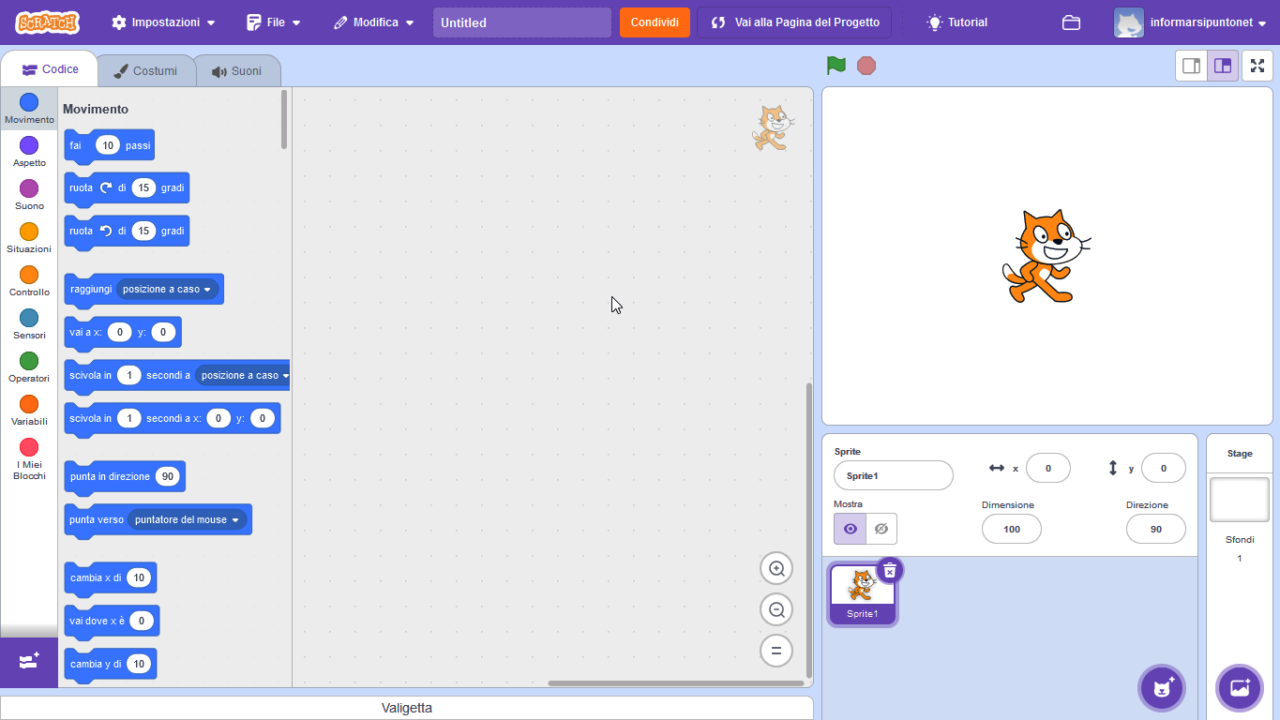 Scratch Lab Editor Creare animazioni con Scratch